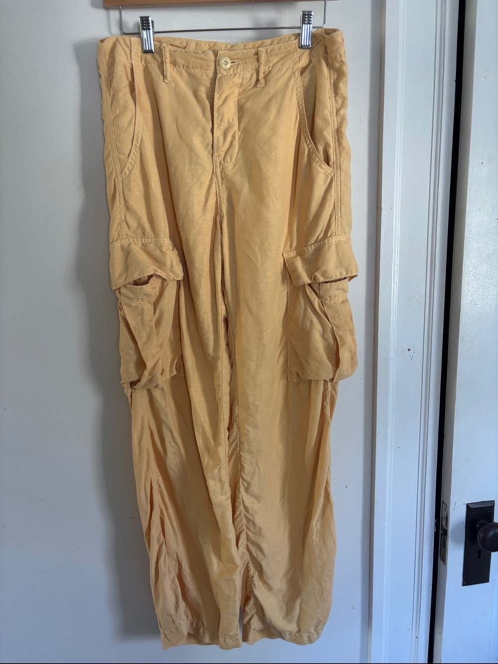 Light Yellow Cargo Pants